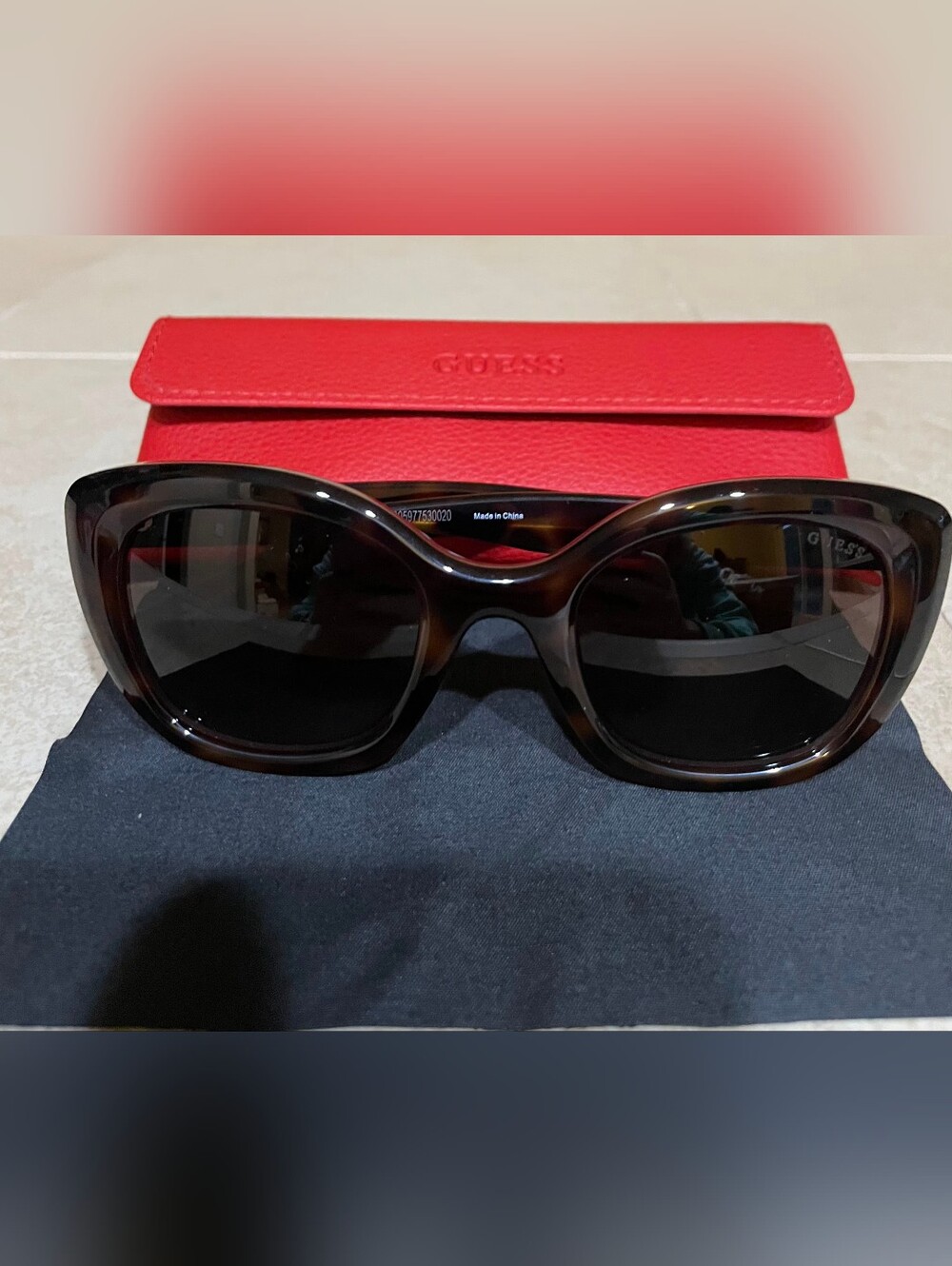 Guess GU00196 Brown Tortoise Designer Sunglasses